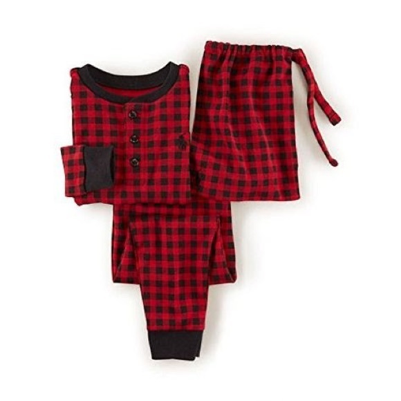 Ralph Lauren Pajamas Ralph Lauren Boys Buffalo Plaid Pajama Sleep Set